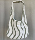 Sage Wave Terry Tote Bag