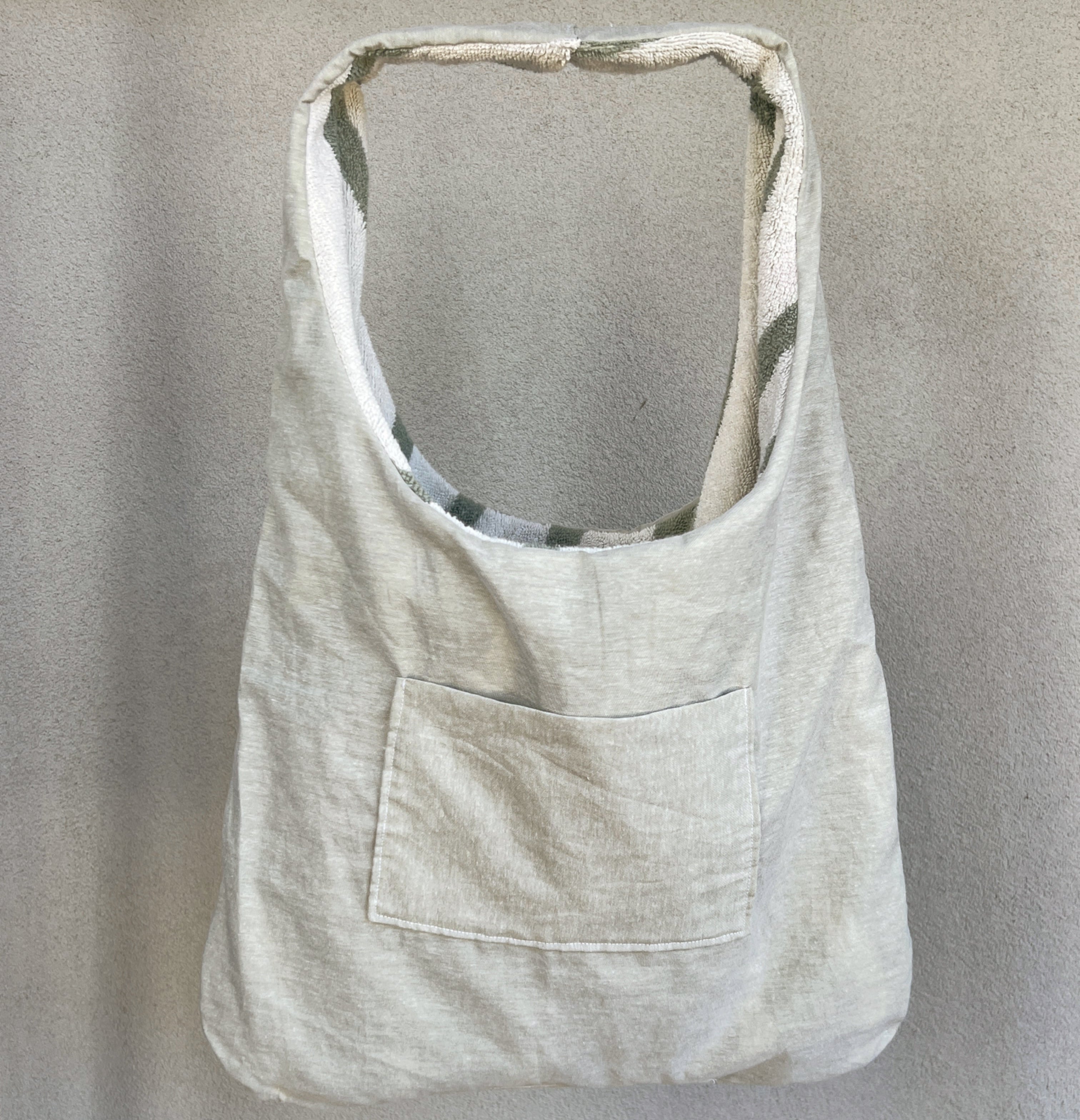 Sage Wave Terry Tote Bag