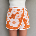 Golden Petals Reversible Skirt (4-6)