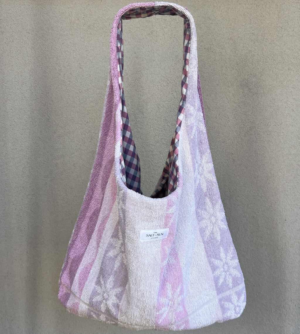 Lilac Bloom Terry Tote Bag