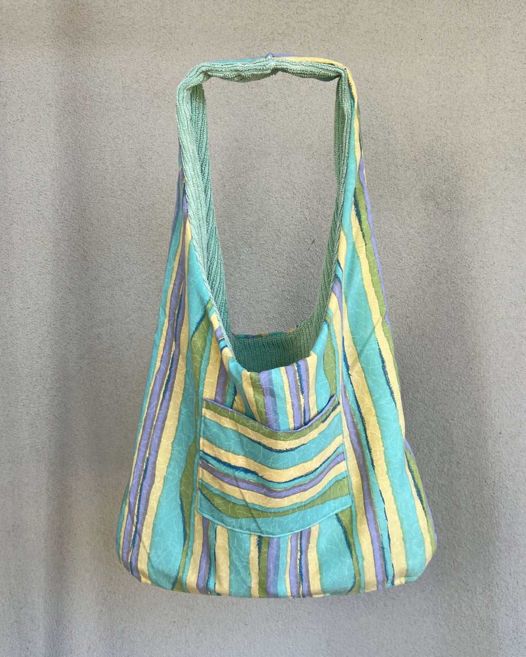 Sea Mint Terry Tote Bag