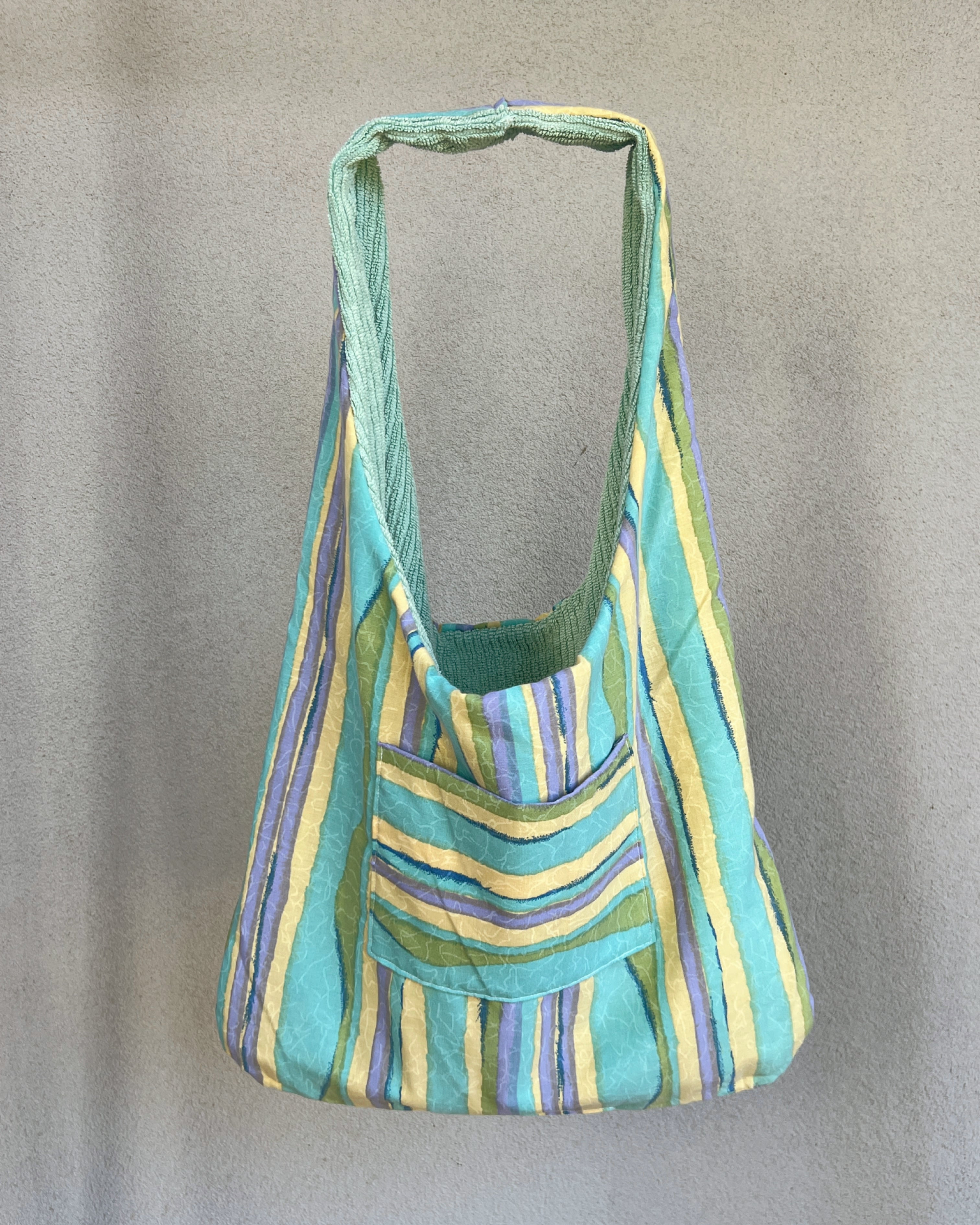 Sea Mint Terry Tote Bag