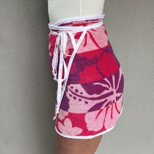 Hibiscus Sunset Reversible Skirt (8-10)
