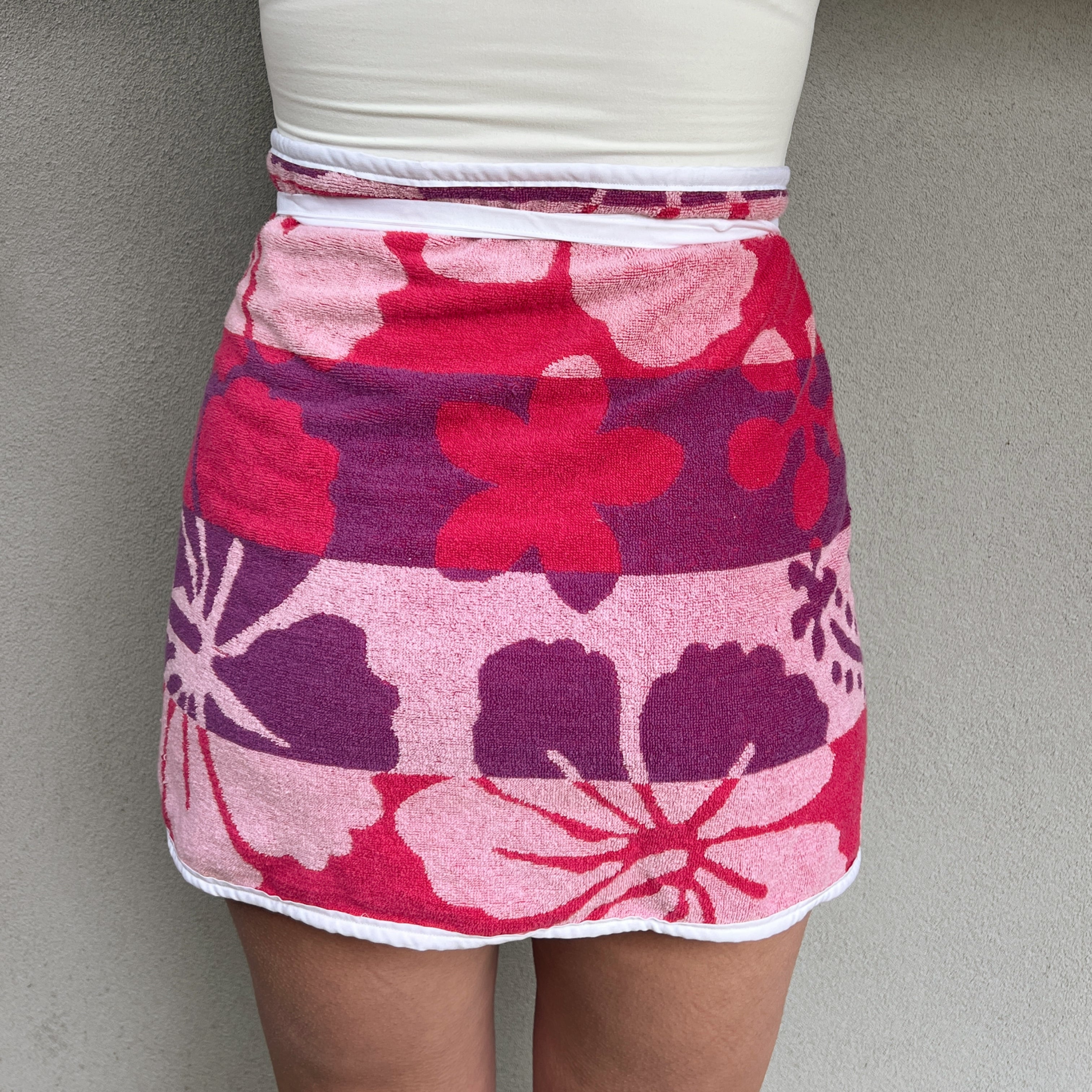 Hibiscus Sunset Reversible Skirt (8-10)