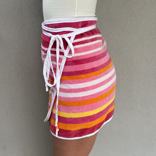 Coral Lines Reversible Skirt (10-12)
