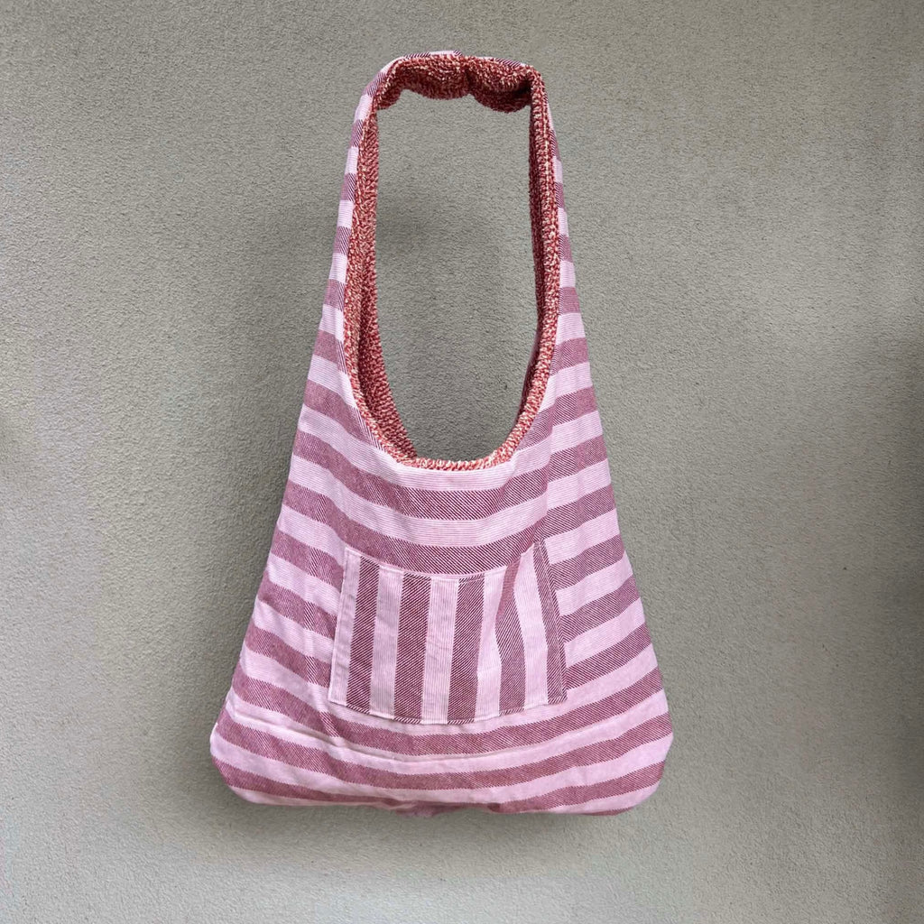 Dusty Rose Terry Tote Bag
