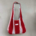 Red Ripple Terry Tote Bag