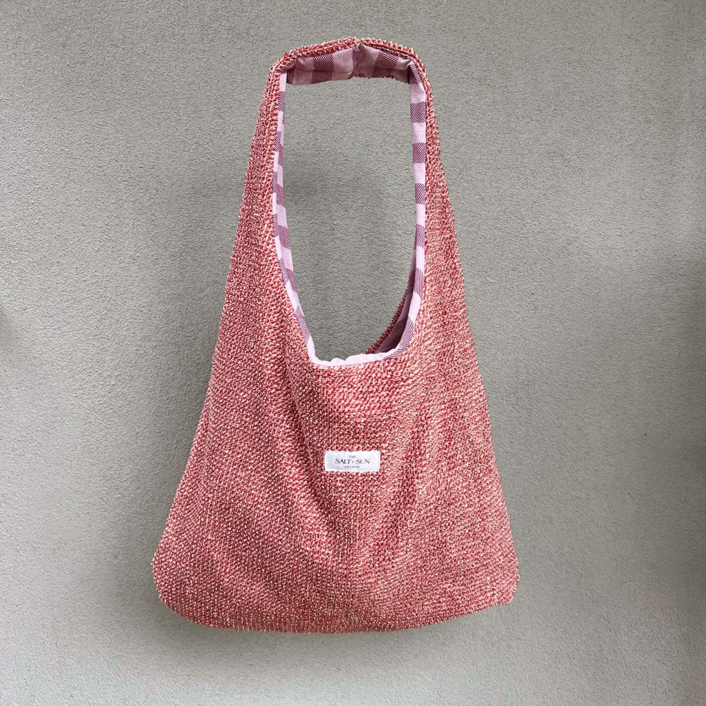 Dusty Rose Terry Tote Bag
