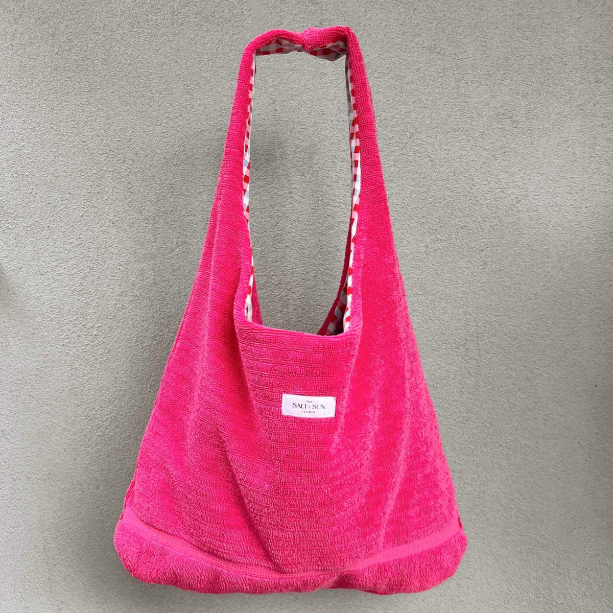 Pink Flamingo Terry Tote Bag