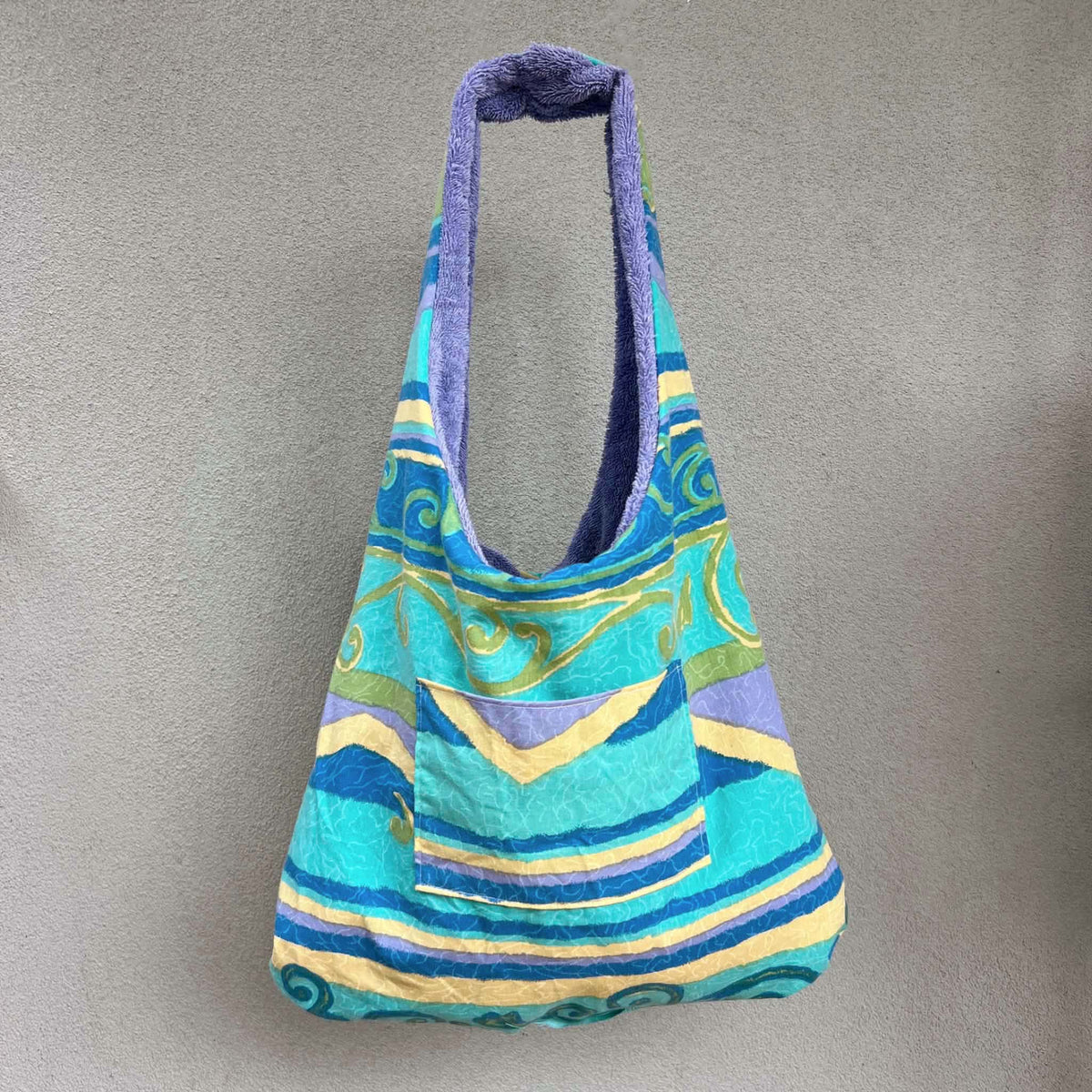 Purple Paradise Terry Tote Bag