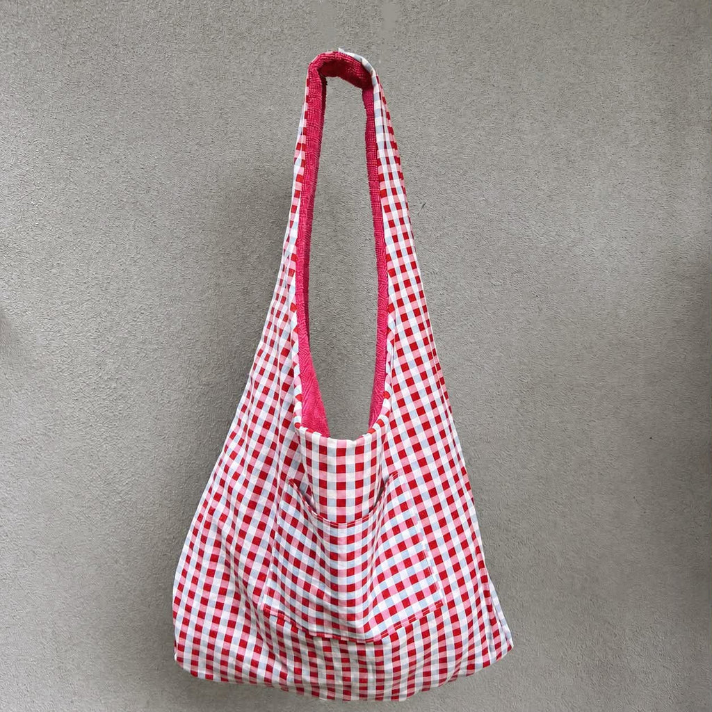 Pink Flamingo Terry Tote Bag